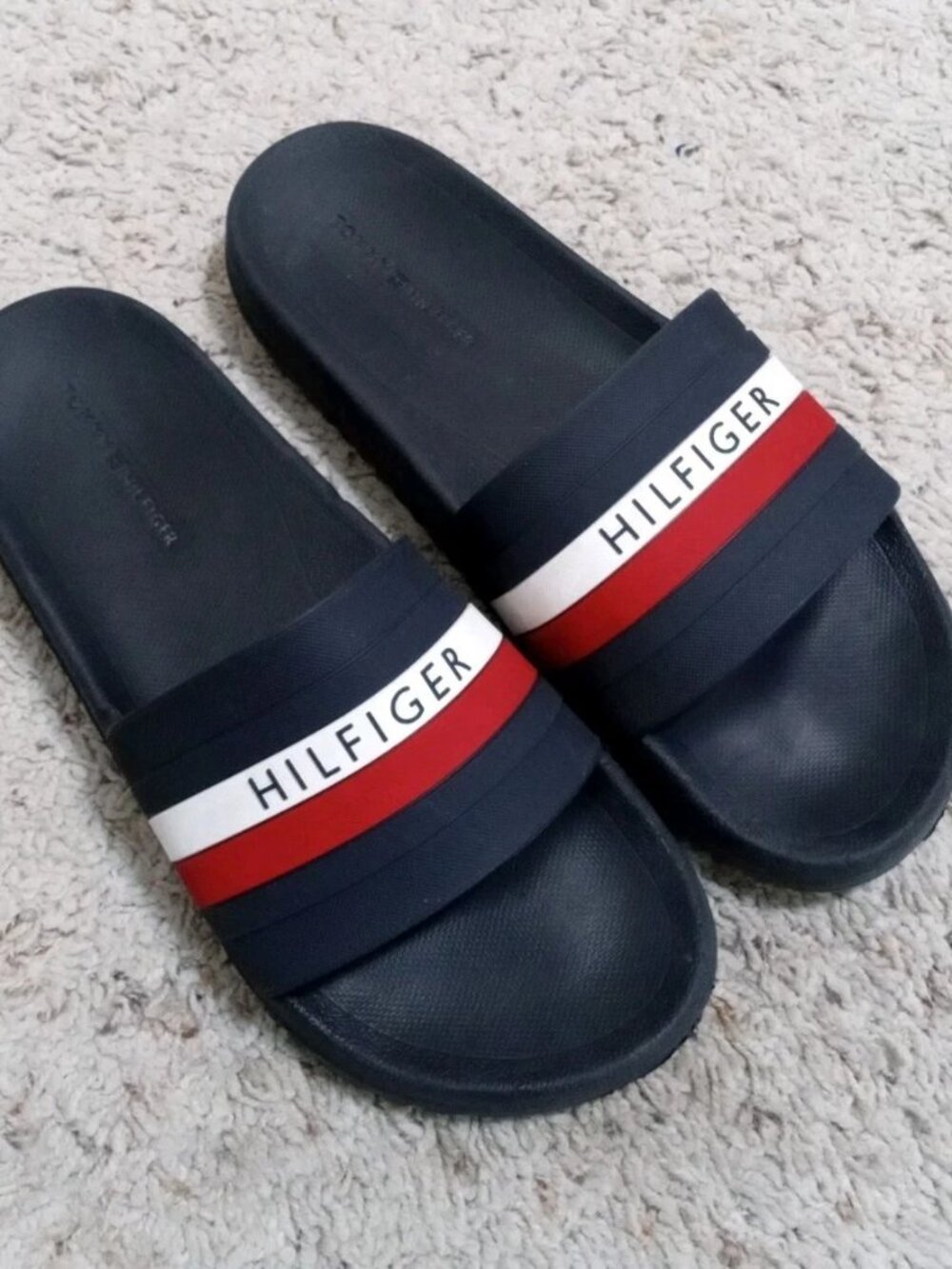 Tommy Hilfiger Men's Riker Slide Sandal Men's Size 10 Dark Blue